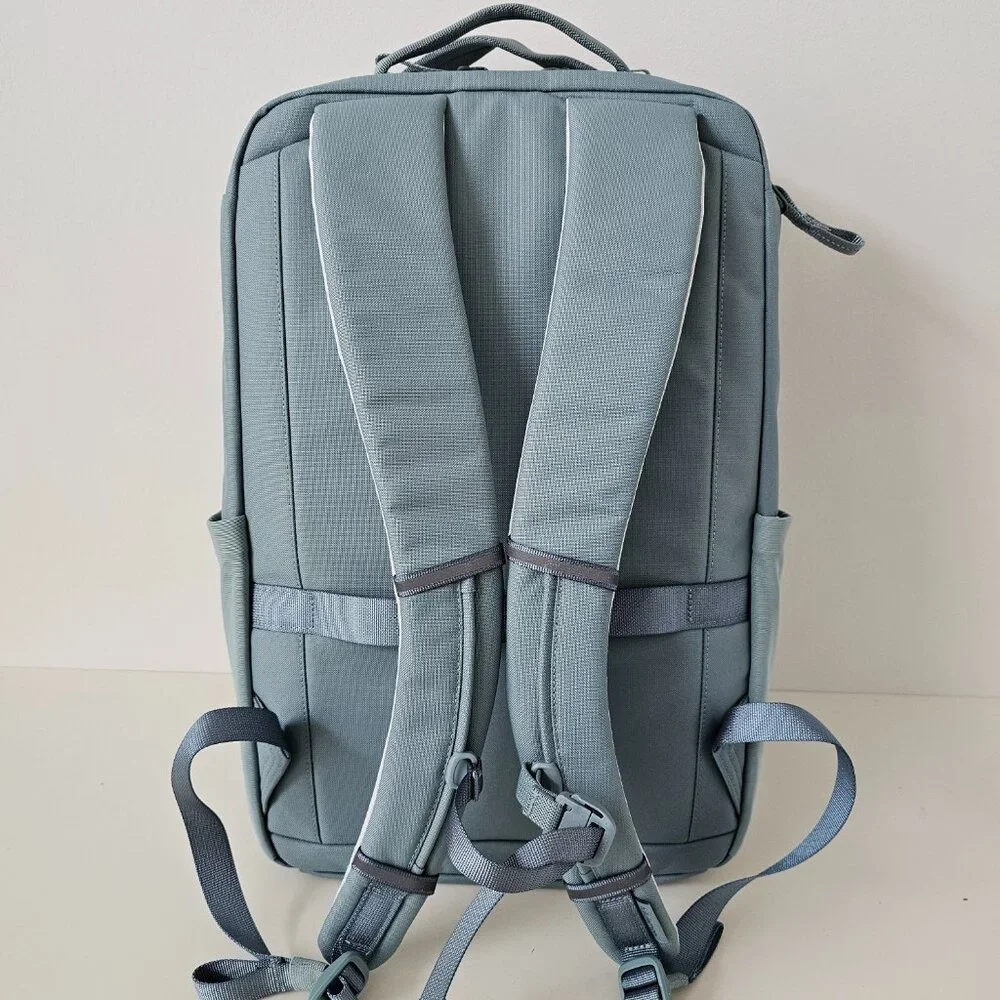 SOLD! NWT LULULEMON CRBU Crater Blue Double Zip Tech Canvas Backpack OS - Picture 4 of 16